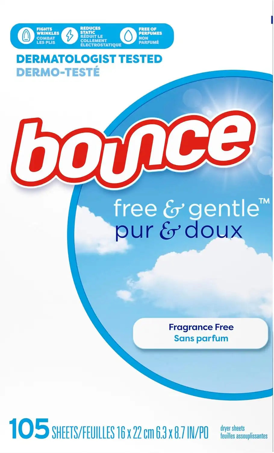 Bounce Scented Sheets, Free, 105 Count