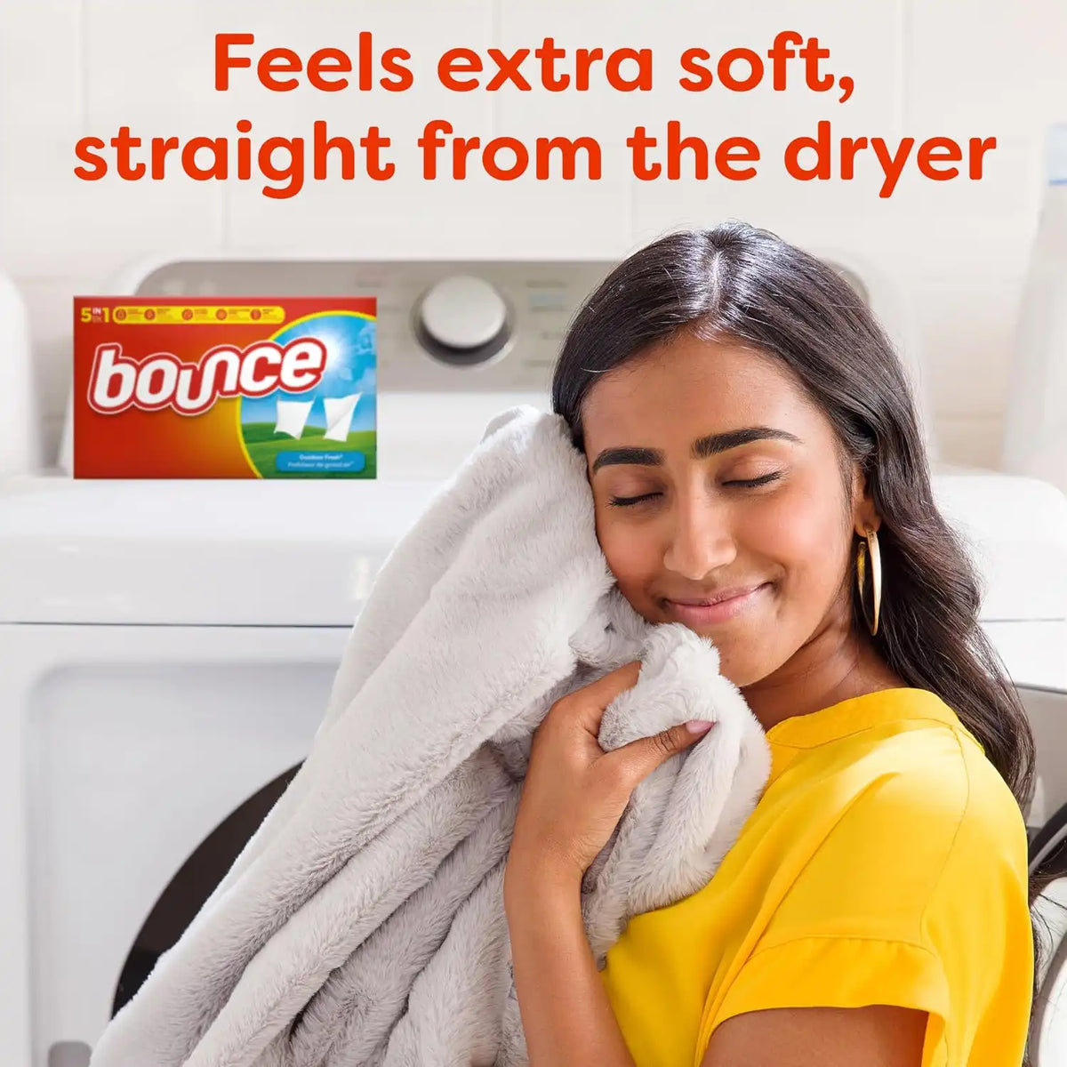 Bounce Fabric Softener Sheets, Fresh Linen Scent,120 Count (Pack of 6)
