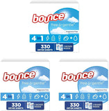 Bounce Free And Gentle Dryer Sheets For Sensitive Skin, Hypoallergenic, Free Of Dyes And Perfumes, Unscented, 330 Count (Pack of 3)