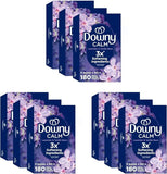 Downy Calm Mega Dryer Sheets, Large Fabric Softener Sheets for Laundry, Static Guard & Softness Boost, Laundry Dryer and Fabric_Sheets, 180 Count (Pack of 3)