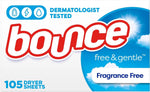 Bounce Scented Sheets, Free, 105 Count