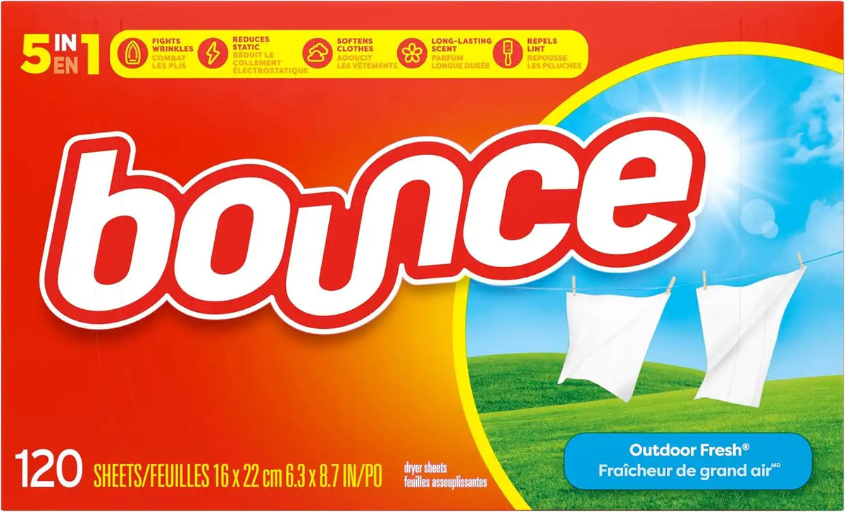 Bounce laundry fabric softener, Sheets Only, 120ct