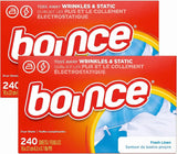 Bounce Fabric Softener Sheets, Fresh Linen Scent, 240 Count (Pack of 2)