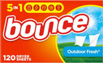 Bounce laundry fabric softener, Sheets Only, 120ct