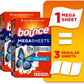 Bounce Mega Dryer Sheets, Fresh Breeze, 130 Count, Mega Fabric Softener Sheets with Static Control, Wrinkle Reduction, Extra Softness, Lasting Scent, Repels Lint (Pack of 3)
