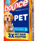 Bounce Pet Hair and Lint Guard Mega Dryer Sheets with 3X Pet Hair Fighters, Fresh Scent, 180 Count