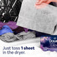 Downy Calm Mega Dryer Sheets, Large Fabric Softener Sheets for Laundry, Static Guard & Softness Boost, Laundry Dryer and Fabric_Sheets, 180 Count (Pack of 3)